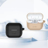 Tech-Protect Silikoninen Hook-kuori Samsung Galaxy Buds 3 / 3 Pro -kuulokkeille, Cafe Latte