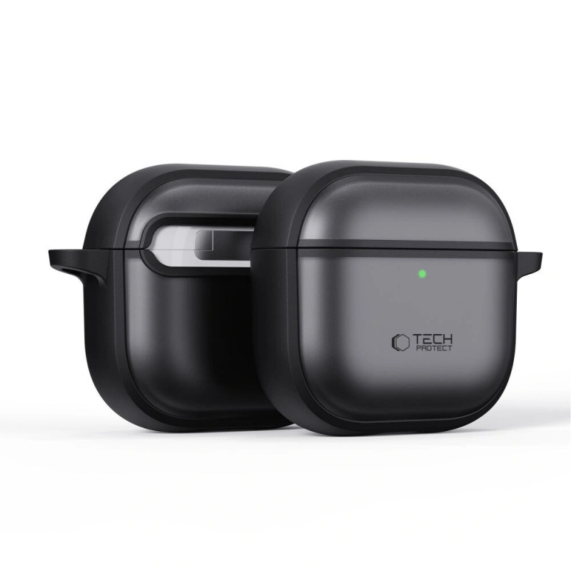Tech-Protect Magmat -kotelo Apple AirPods 4 -kuulokkeille, matta musta