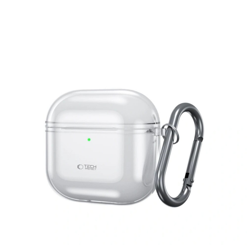 Tech-Protect Flexair -kotelo Apple AirPods 4 -kuulokkeille, kirkas