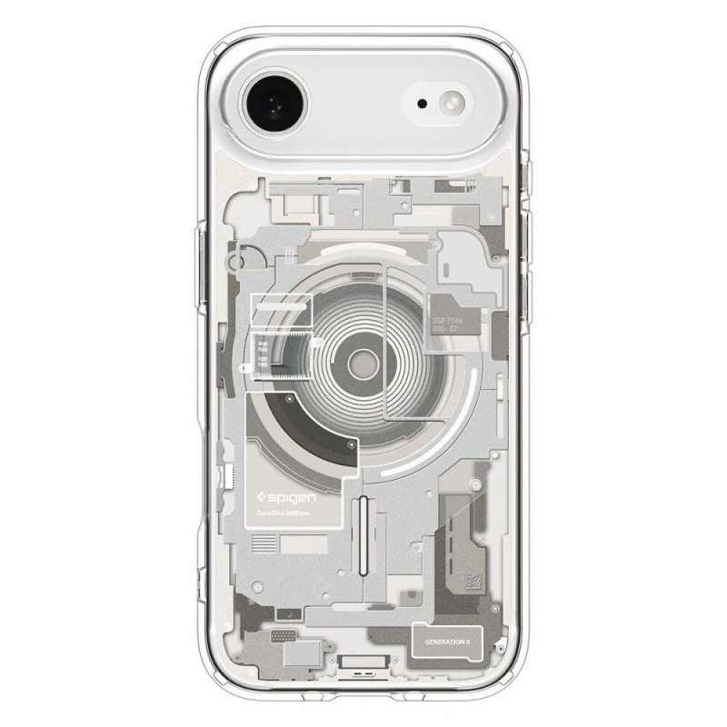 Spigen Ultra Hybrid Mag MagSafe ACS10319 -kuori Apple iPhone Air -puhelimelle, Zero One Natural Titanium