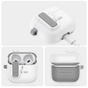 Tech-Protect Slim Hook -kotelo Apple AirPods 4 -kuulokkeille, valkoinen