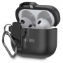 Tech-Protect Slim Hook -kotelo Apple AirPods 4 -kuulokkeille, musta