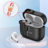 Tech-Protect Slim Hook -kotelo Apple AirPods 4 -kuulokkeille, musta