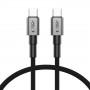 Tech-Protect Ultraboost DNA USB-C / USB-C -kaapeli PD100W/5A 50 cm, Iron Grey