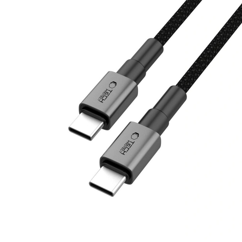 Tech-Protect Ultraboost DNA USB-C / USB-C -kaapeli PD100W/5A 100 cm, Iron Grey