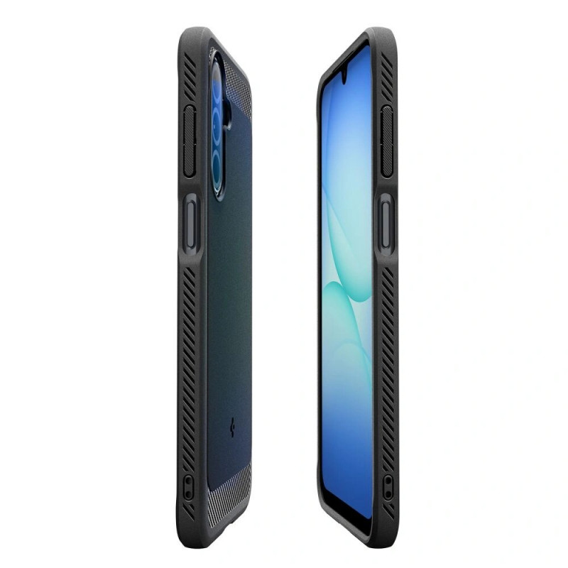 Spigen Rugged Armor ACS09844 -suojakuori Samsung Galaxy A17 4G / 5G -puhelimelle, matta musta