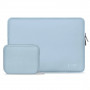 Tech-Protect NeoSlim kannettavan tietokoneen 13-14" suojakotelo lisävarustepussilla, Winter Blue