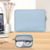 Tech-Protect NeoSlim kannettavan tietokoneen 13-14" suojakotelo lisävarustepussilla, Winter Blue