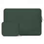 Tech-Protect NeoSlim kannettavan tietokoneen 13-14" suojakotelo lisävarustepussilla, Midnight Green