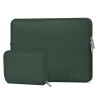 Tech-Protect NeoSlim kannettavan tietokoneen 13-14" suojakotelo lisävarustepussilla, Midnight Green