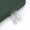 Tech-Protect NeoSlim kannettavan tietokoneen 13-14" suojakotelo lisävarustepussilla, Midnight Green