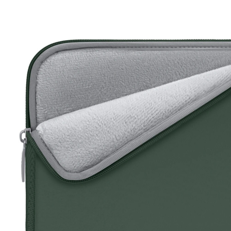 Tech-Protect NeoSlim kannettavan tietokoneen 13-14" suojakotelo lisävarustepussilla, Midnight Green