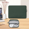 Tech-Protect NeoSlim kannettavan tietokoneen 13-14" suojakotelo lisävarustepussilla, Midnight Green