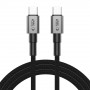 Tech-Protect Ultraboost DNA USB-C / USB-C -kaapeli PD100W/5A 200 cm, Iron Grey