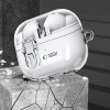 Tech-Protect FlexAir -kotelo karabiinilla Samsung Galaxy Buds 3 / 3 Pro -kuulokkeille, kirkas