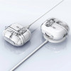 Tech-Protect FlexAir -kotelo karabiinilla Samsung Galaxy Buds 3 / 3 Pro -kuulokkeille, kirkas