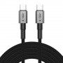 Tech-Protect Ultraboost DNA USB-C / USB-C -kaapeli PD100W/5A 300 cm, Iron Grey