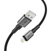 Tech-Protect Ultraboost DNA USB-A / Lightning-kaapeli 15W/2.4A 100 cm, Iron Grey