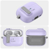 Tech-Protect Slim Hook -kotelo karabiinilla Apple AirPods Pro 1 / 2 -kuulokkeille, laventeli