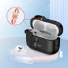 Tech-Protect Slim Hook -kotelo karabiinilla Apple AirPods Pro 1 / 2 -kuulokkeille, musta
