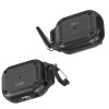 Tech-Protect Rough Hook -kotelo karabiinilla Apple AirPods Pro 1 / 2 -kuulokkeille, musta
