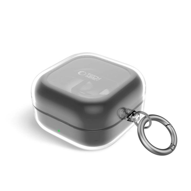 Tech-Protect FlexAir -kotelo Samsung Galaxy Buds 4 / 4 Pro -kuulokkeille, kirkas
