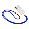 Tech-Protect C7S Rope Crossbody puhelinremmi, koboltinsininen/kulta