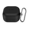 Tech-Protect Silikoninen Hook-kuori Samsung Galaxy Buds 4 / 4 Pro -kuulokkeille, musta