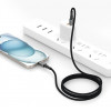 Tech-Protect Ultraboost DNA USB-C / Lightning-kaapeli PD27W/3A 200 cm, Iron Grey