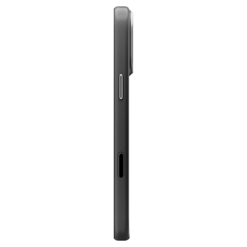 Spigen Enzo Aramid T Mag MagSafe -suojakotelo Apple iPhone 17 Pro Max / 18 Pro Max -puhelimelle, musta/hopea