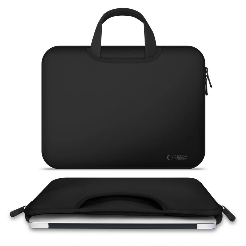 Tech-Protect Neopreeninen kannettavan tietokoneen laukku 15-16", musta
