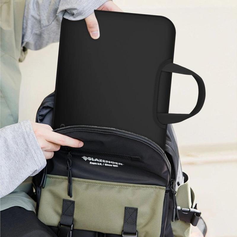 Tech-Protect Neopreeninen kannettavan tietokoneen laukku 15-16", musta
