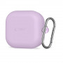 Tech-Protect silikoninen Hook-kuori Samsung Galaxy Buds 4 / 4 Pro -kuulokkeille, laventeli