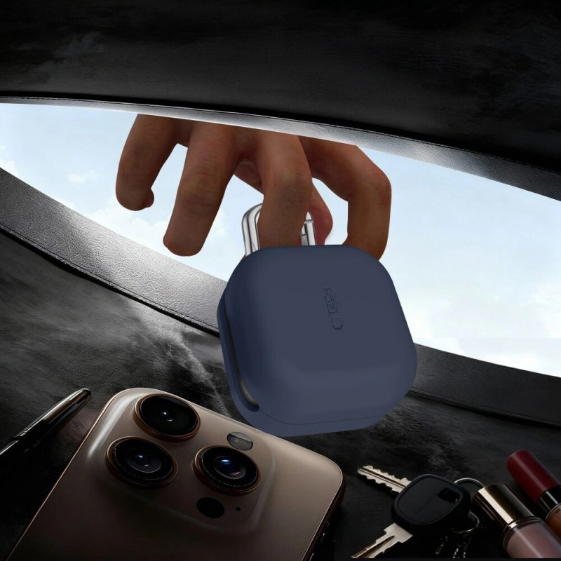 Tech-Protect silikoninen Hook-kuori Samsung Galaxy Buds 4 / 4 Pro -kuulokkeille, laventeli