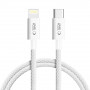 Tech-Protect Ultraboost Lite USB-C / Lightning -kaapeli PD27W/3A 100 cm, Cool Grey