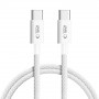 Tech-Protect Ultraboost Lite USB-C / USB-C -kaapeli PD60W/3A 100 cm, Cool Grey