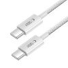 Tech-Protect Ultraboost Lite USB-C / USB-C -kaapeli PD60W/3A 100 cm, Cool Grey