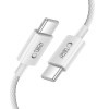 Tech-Protect Ultraboost Lite USB-C / USB-C -kaapeli PD60W/3A 100 cm, Cool Grey