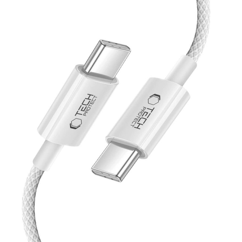 Tech-Protect Ultraboost Lite USB-C / USB-C -kaapeli PD60W/3A 100 cm, Cool Grey