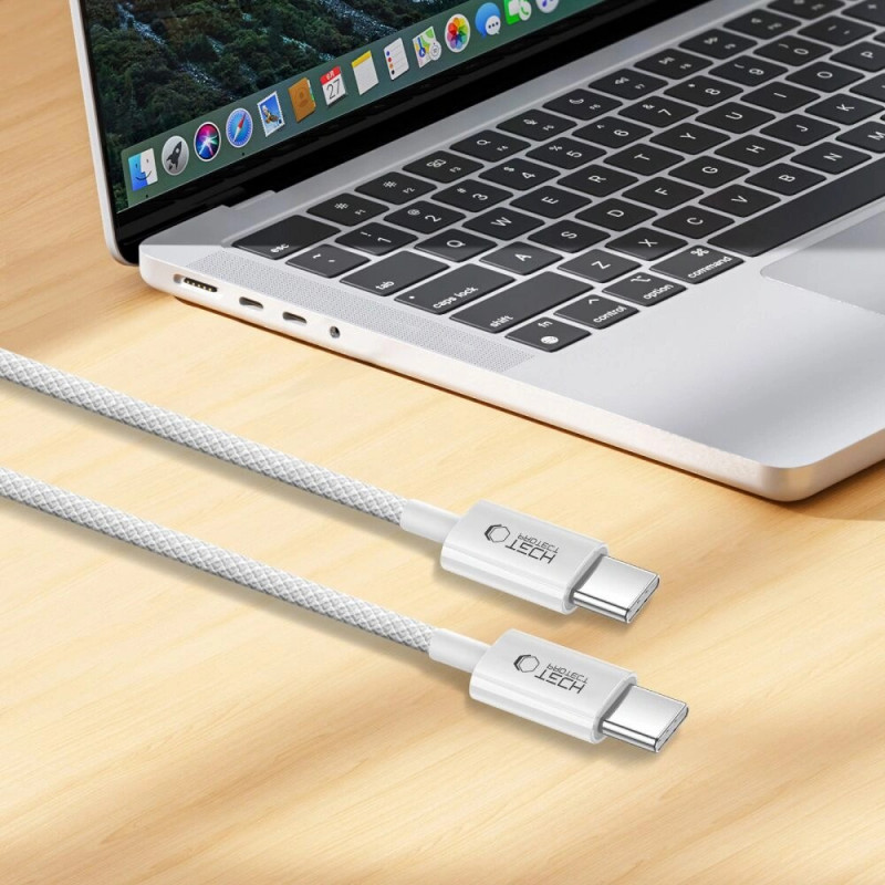 Tech-Protect Ultraboost Lite USB-C / USB-C -kaapeli PD60W/3A 100 cm, Cool Grey