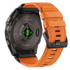 Tech-Protect Nylon Classic -kellonranneke Garmin Fenix 5X / 5X Plus / 6X / 6X Pro / 7X / 8 / 8 Pro / 9 / 9 Pro 47 mm, Signal Orange