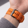 Tech-Protect Nylon Classic -kellonranneke Garmin Fenix 5X / 5X Plus / 6X / 6X Pro / 7X / 8 / 8 Pro / 9 / 9 Pro 47 mm, Signal Orange