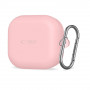 Tech-Protect Silikoninen Hook-suojakotelo Samsung Galaxy Buds 4 / 4 Pro -kuulokkeille, Dusty Pink