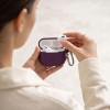 Tech-Protect Silikoni Hook Apple AirPods 4 / 5 Kotelo THP6094, Burgundinpunainen