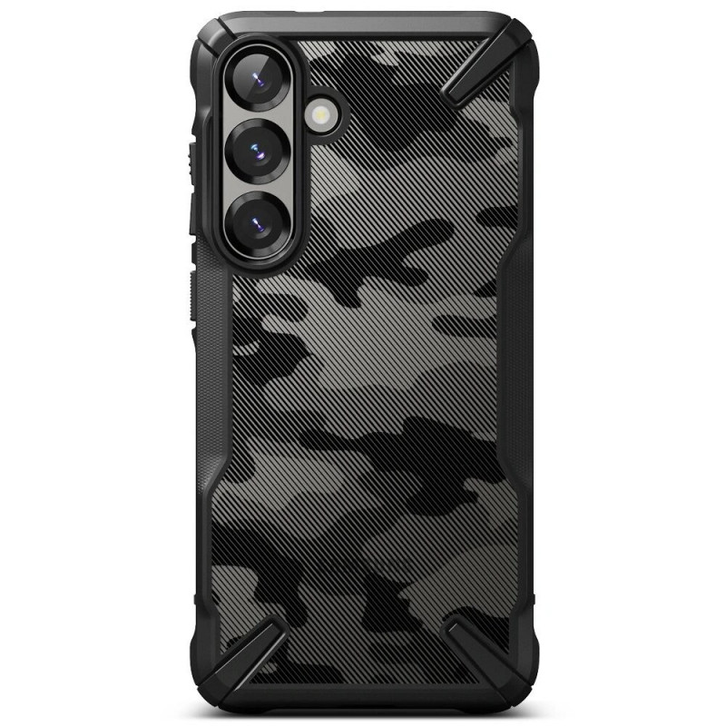 Ringke Fusion-X -kuori Samsung Galaxy S25+:lle, camo musta