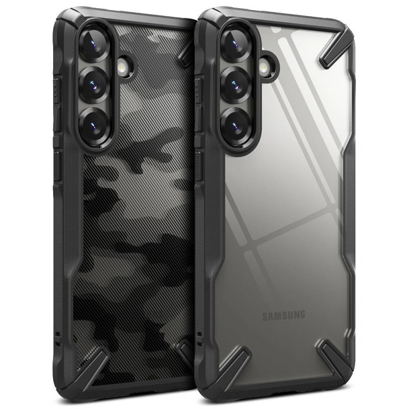 Ringke Fusion-X -kuori Samsung Galaxy S25+:lle, camo musta
