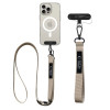Tech-Protect C6S Rope Crossbody -puhelinrannehihna 2-in-1, Cosmic Latte (beige)