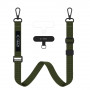 Tech-Protect C6S Rope Crossbody puhelinrannehihna 2-in-1, Cargo Khaki (oliivi)