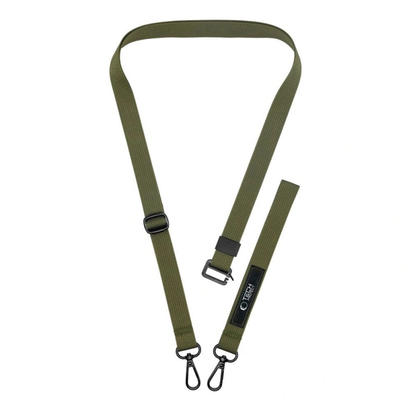 Tech-Protect C6S Rope Crossbody puhelinrannehihna 2-in-1, Cargo Khaki (oliivi)