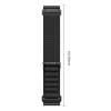 Tech-Protect Nylon Pro THP6035 -kellonranneke Garmin Fenix 5X / 5X Plus / 6X / 6X Pro / 7X / 8 / 8 Pro / 9 / 9 Pro (51 mm), musta